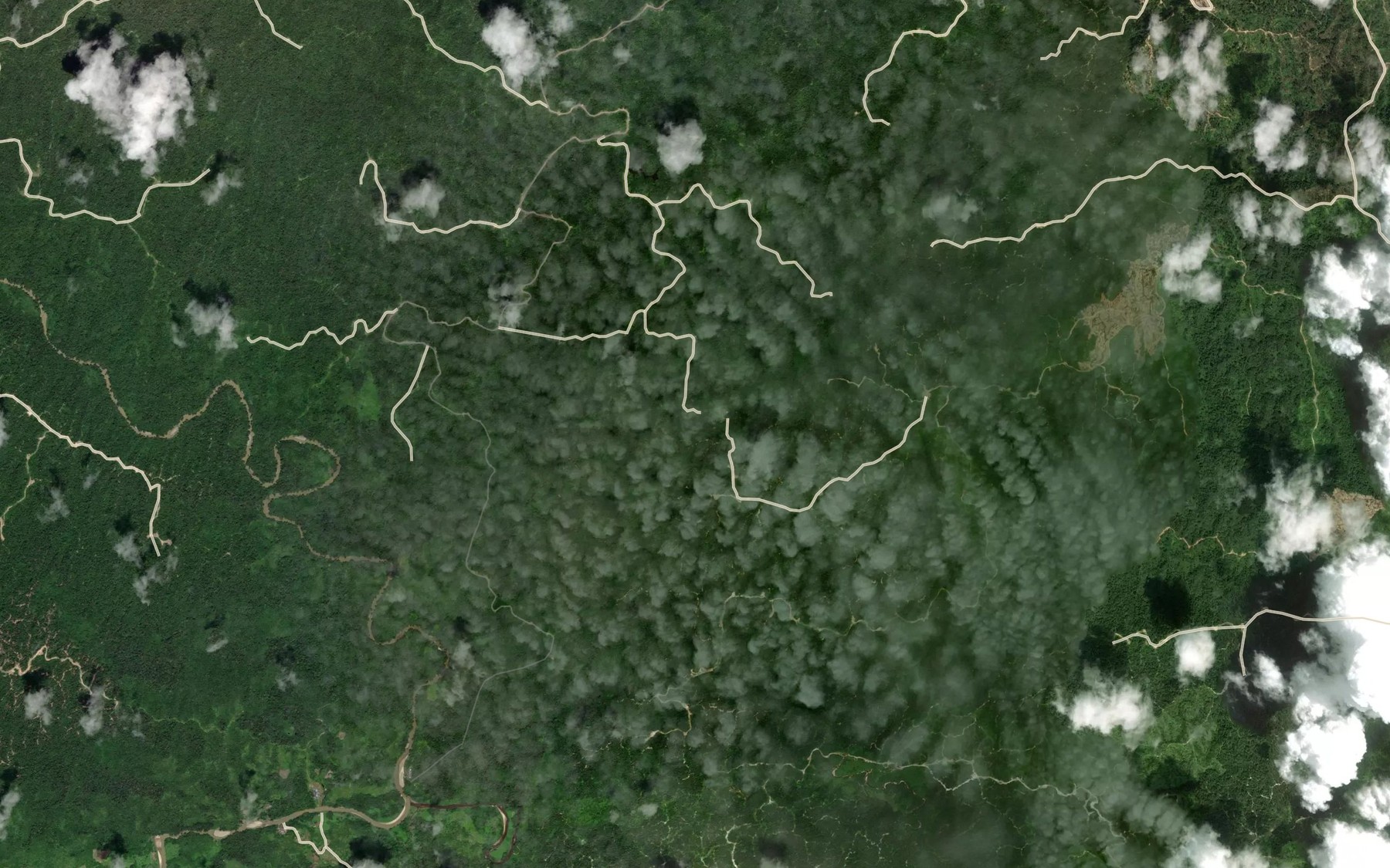 Satellite map of the Sungai Raong