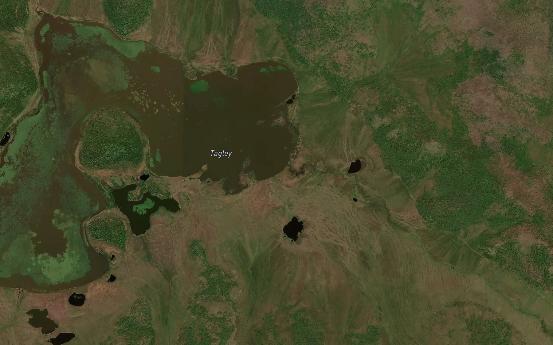 Satellite map of the Ara-Burgaltay