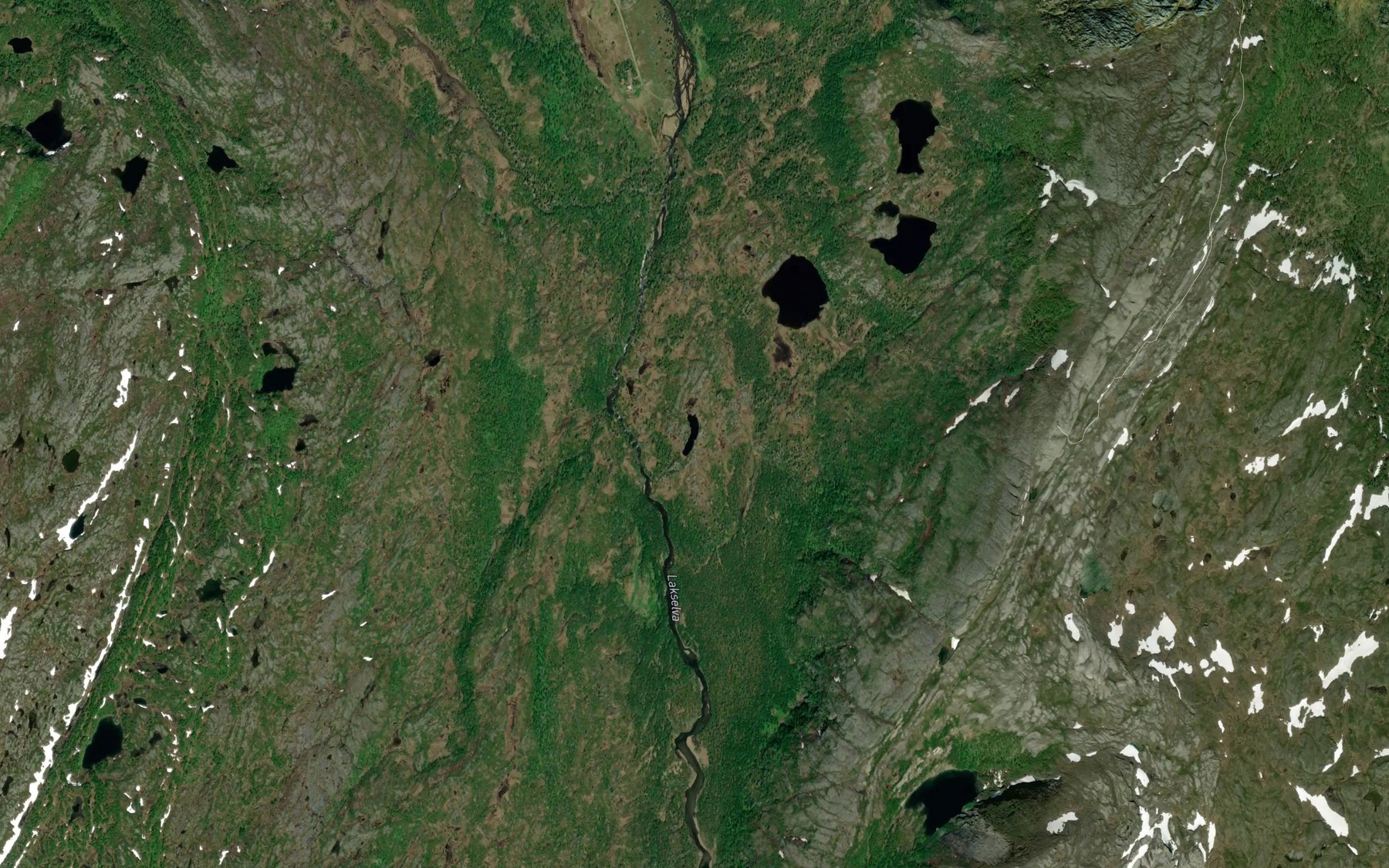 Satellite map of the Furuhaugvatnet