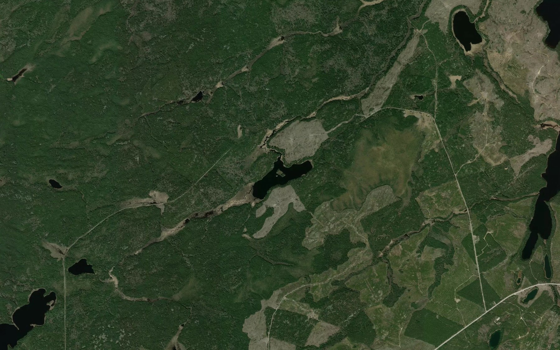 Satellite map of the Sud Lake