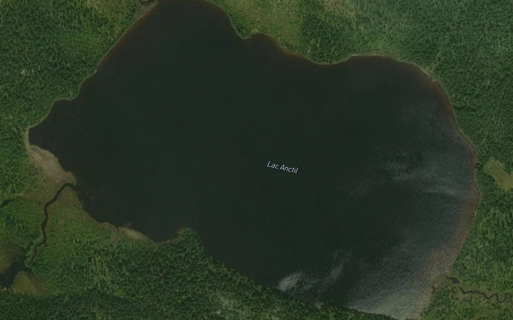 Satellite map of the Lac Anctil