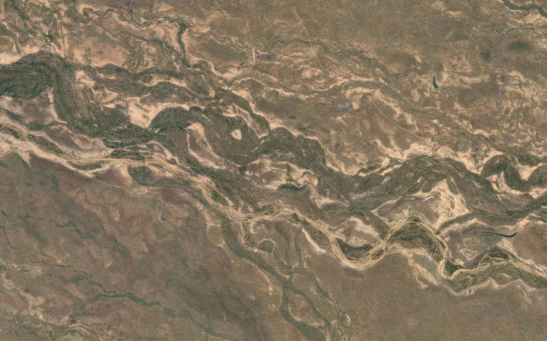 Satellite map of the Rocky Creek