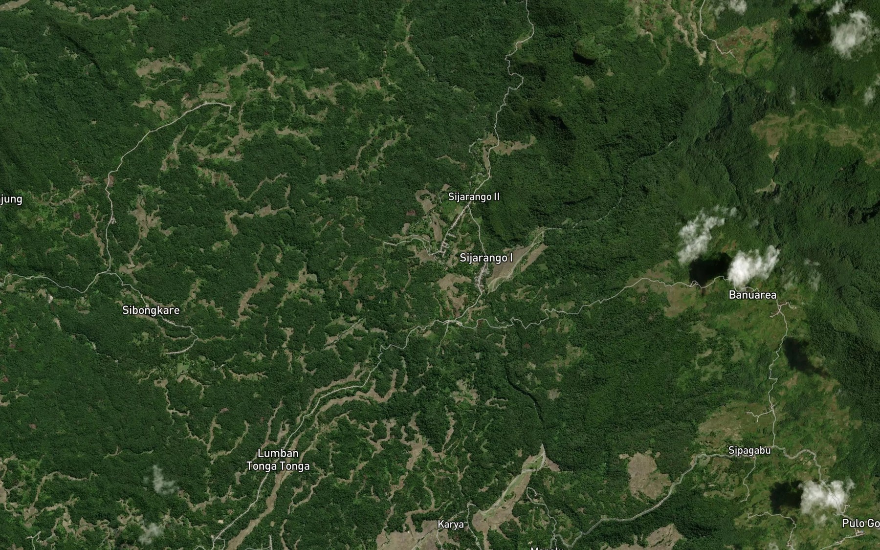 Satellite map of the Aek Sipang