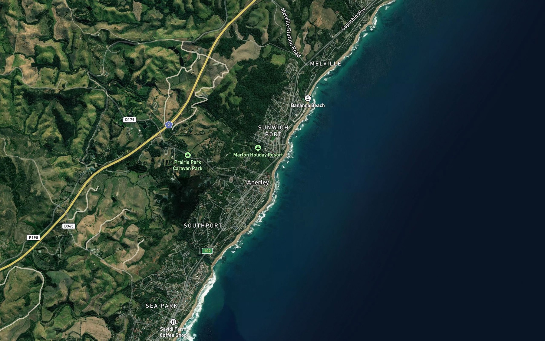 Satellite map of the Domba