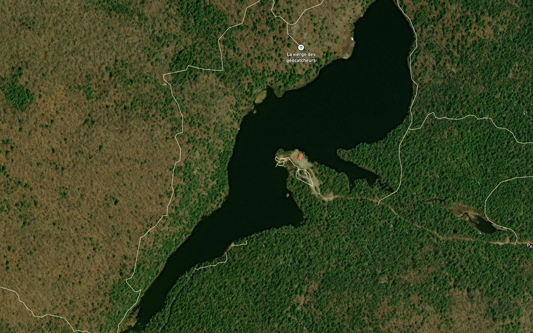 Satellite map of the Lac Desperiers