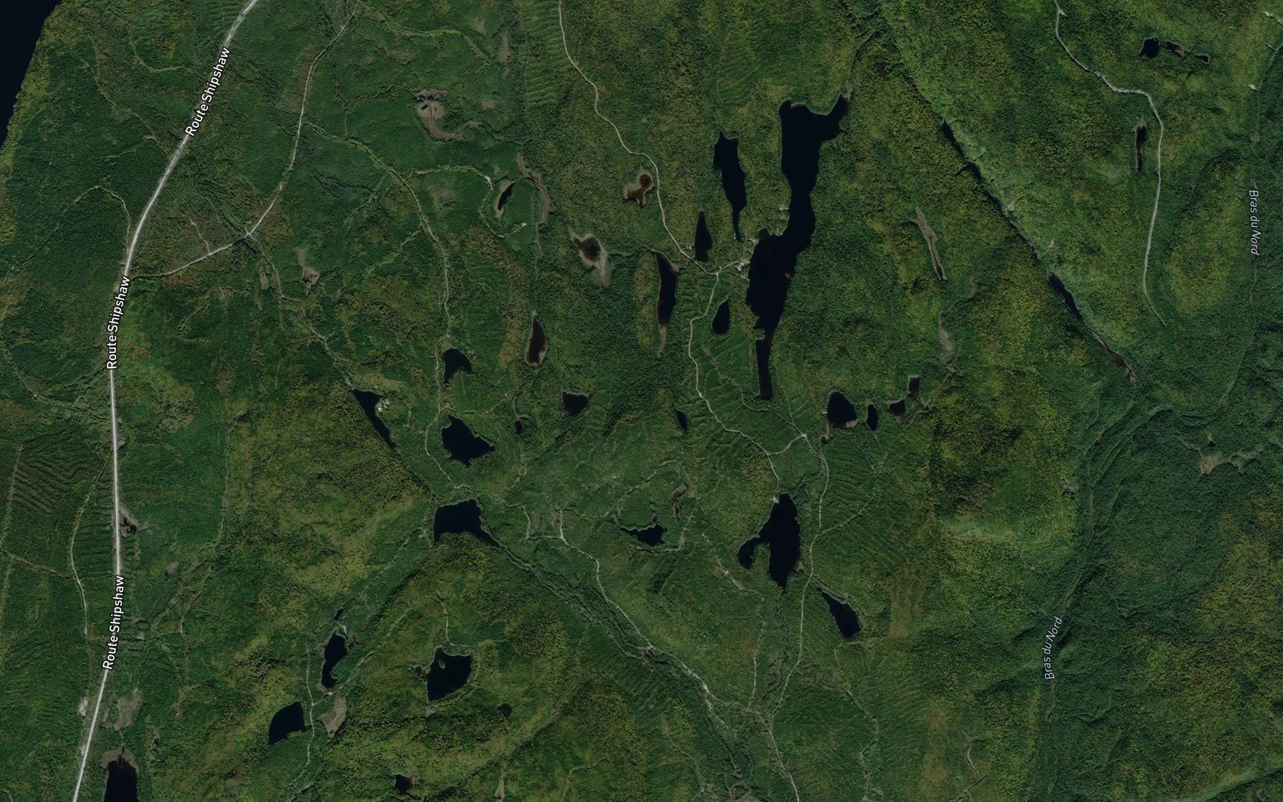 Satellite map of the Etang Chemin Tremblay