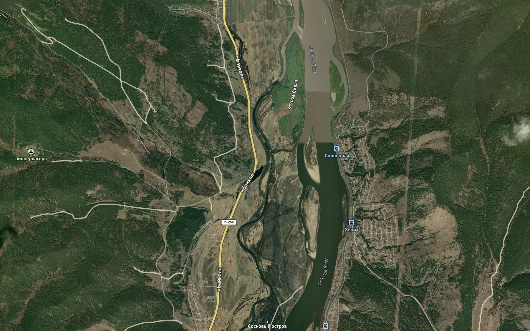 Satellite map of the Utochkino