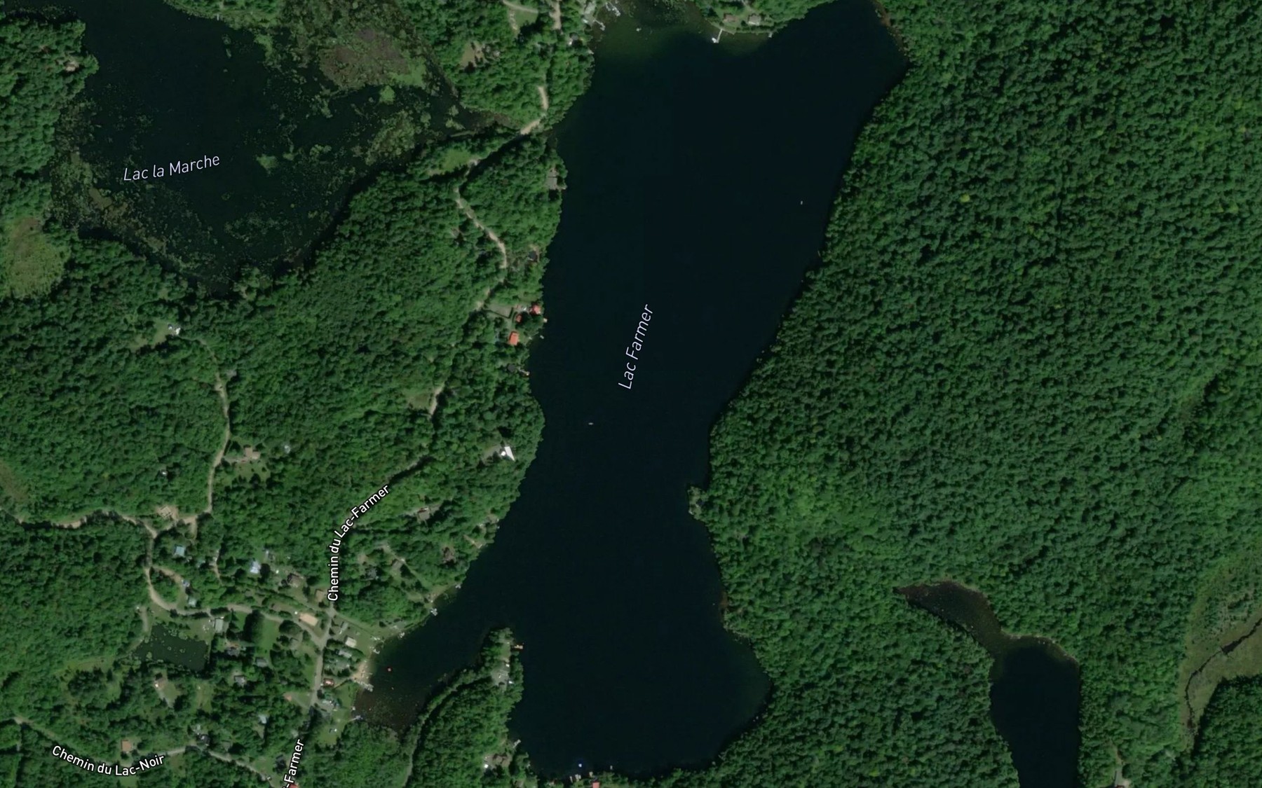 Satellite map of the Lac Farmer