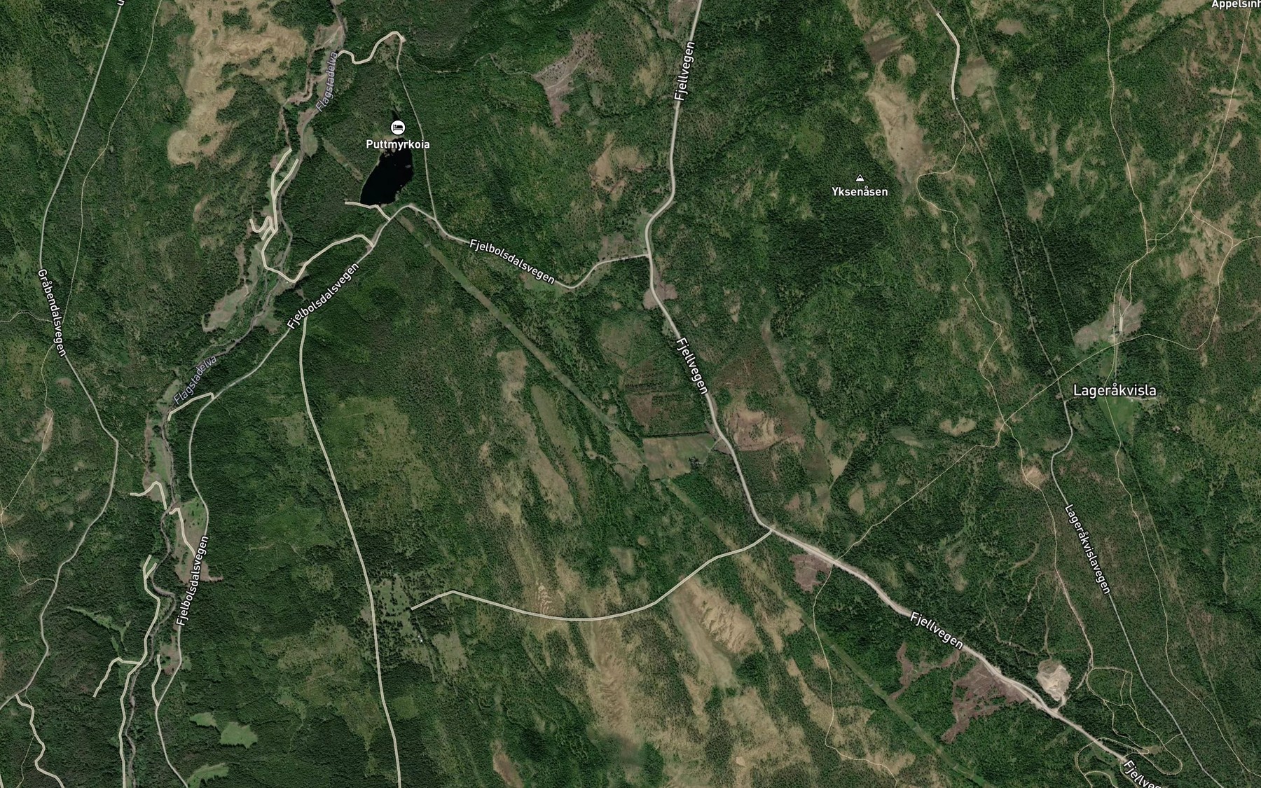 Satellite map of the Stormyrbekken