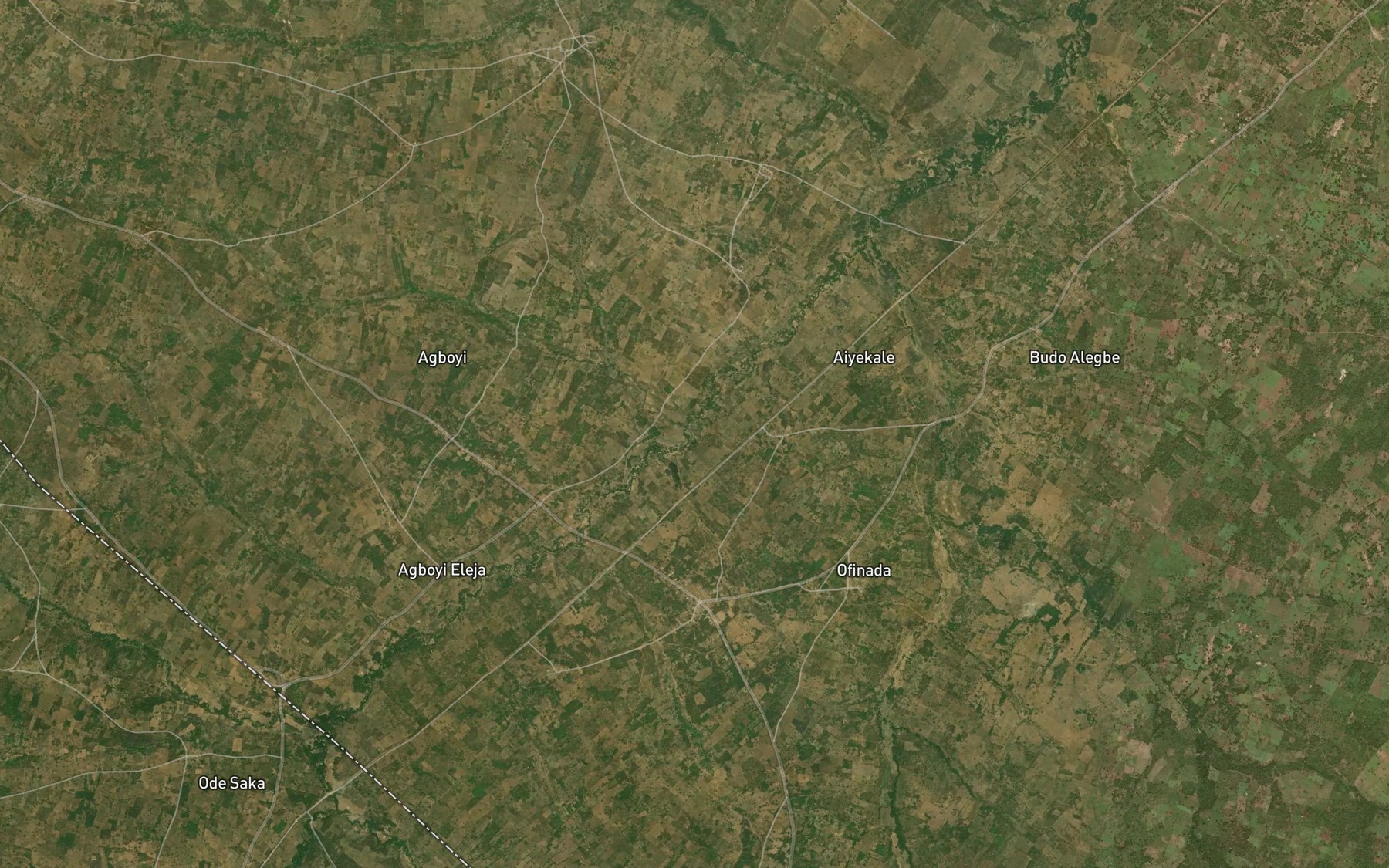 Satellite map of the River Bandoro