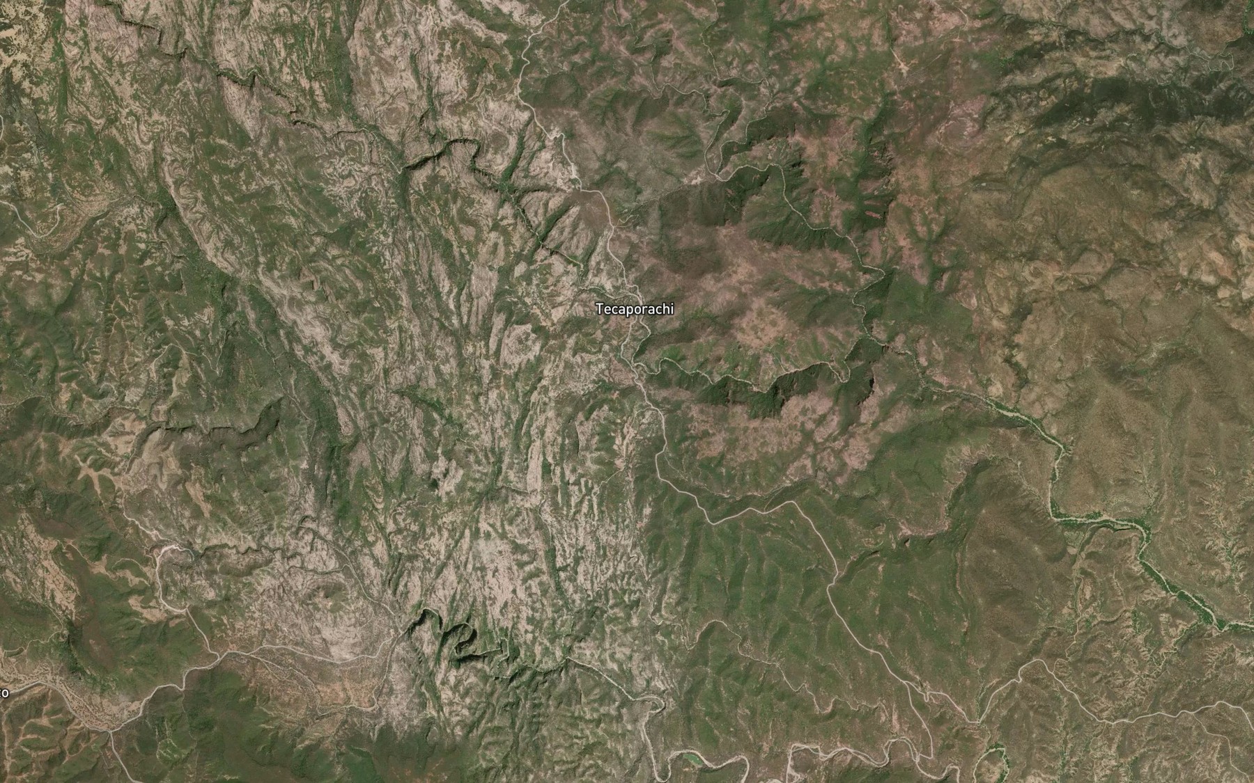 Satellite map of the Los Gringos