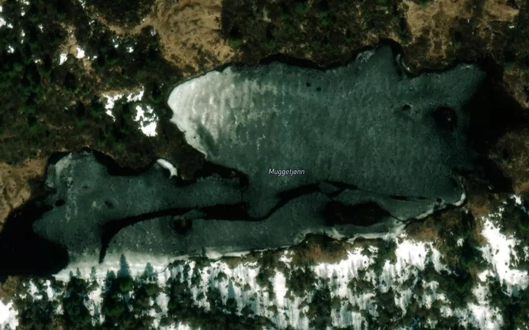 Satellite map of the Muggetjonn