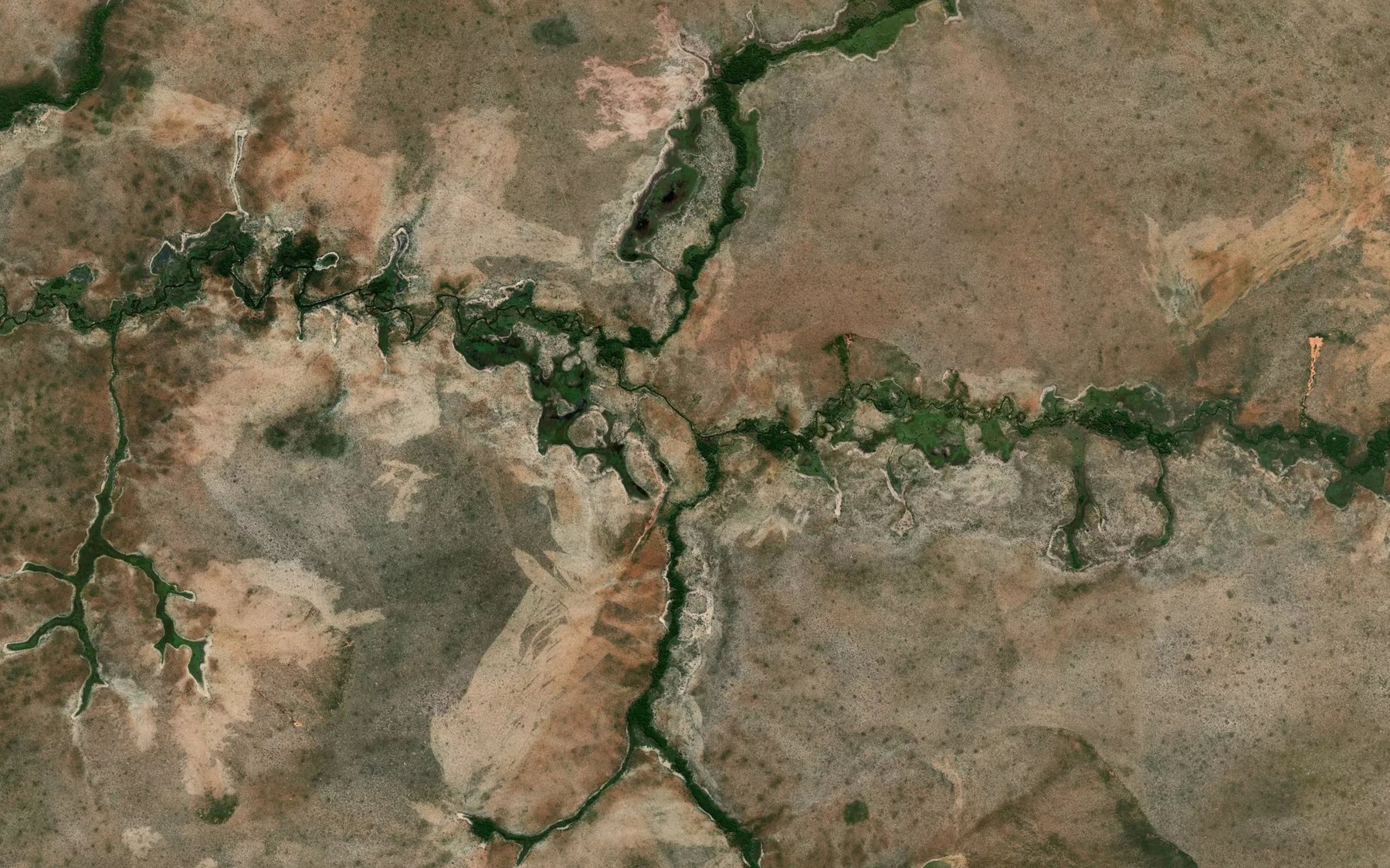 Satellite map of the Corrego Brejao