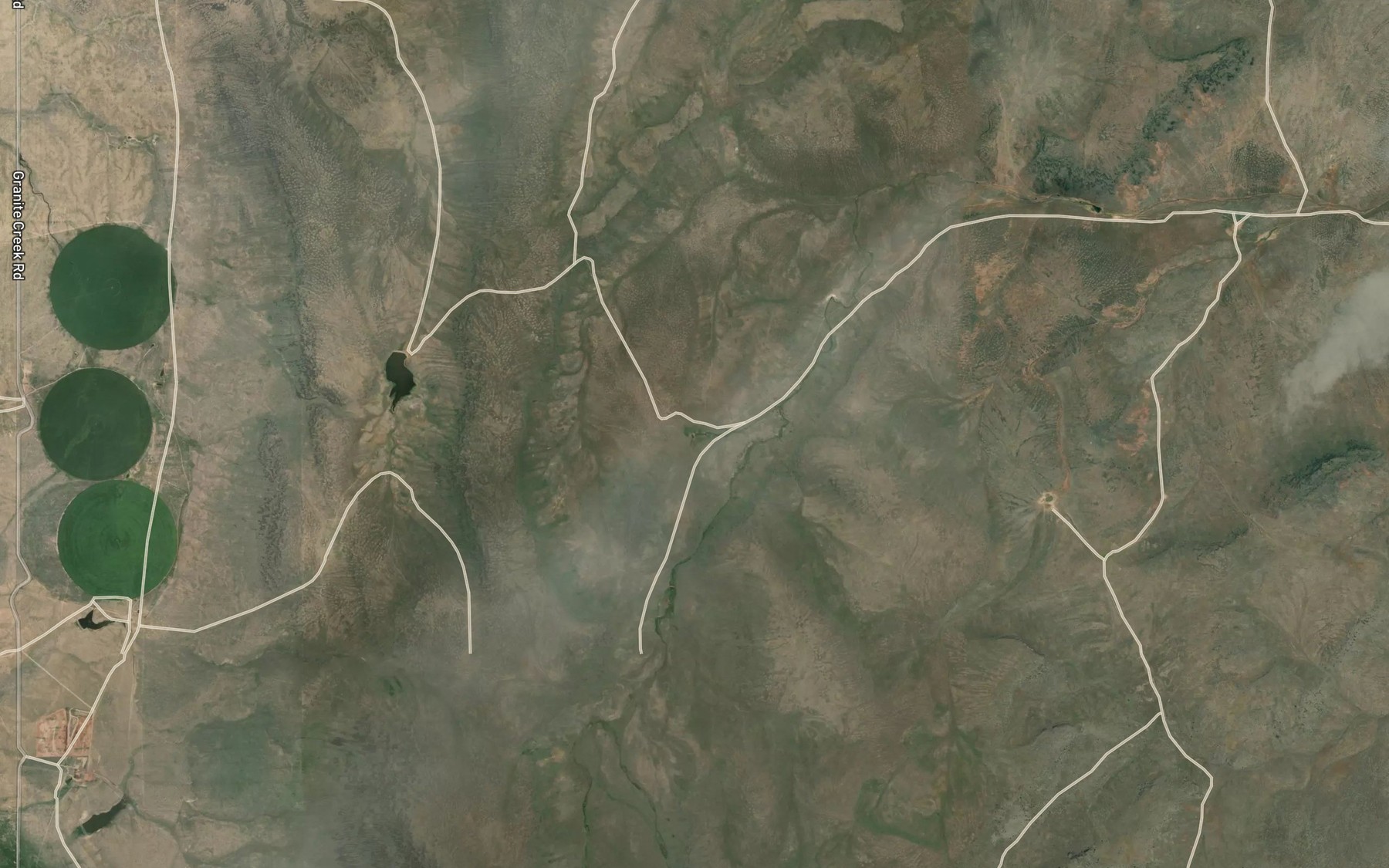 Satellite map of the McConnell Springs