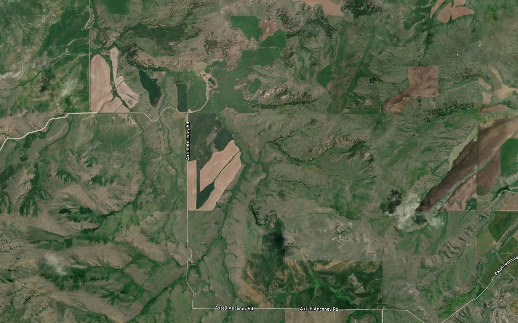 Satellite map of the East Branch Camp Creek