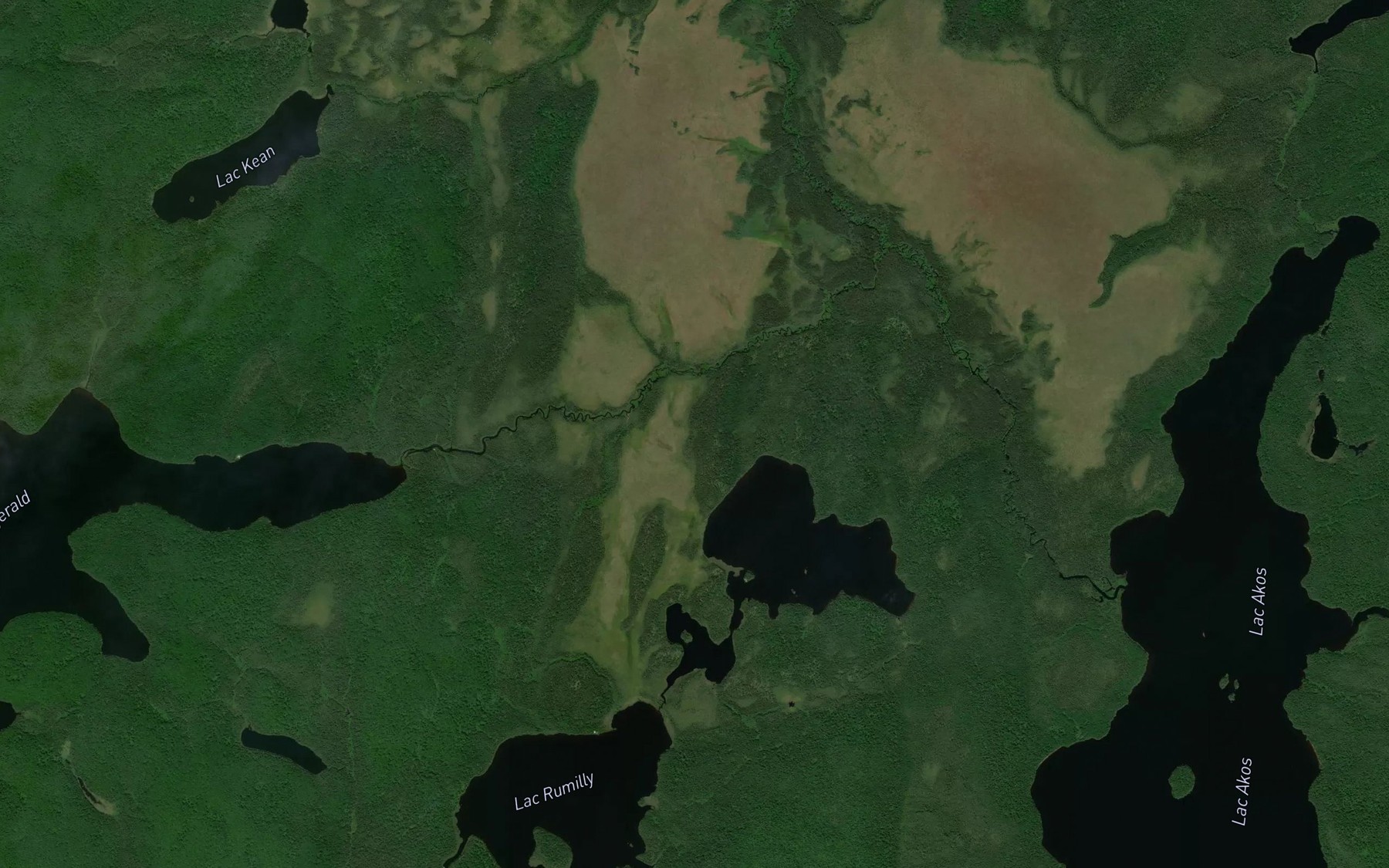 Satellite map of the Lac Foin