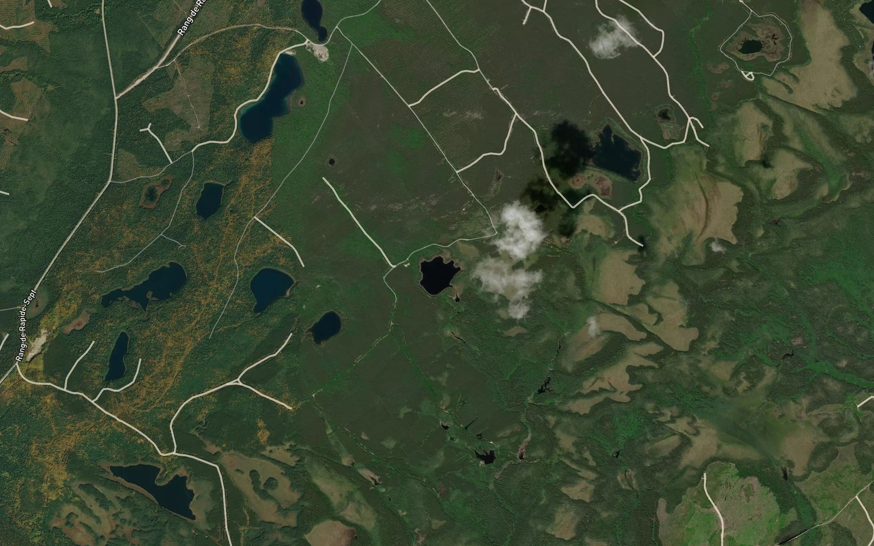 Satellite map of the Lac Roy