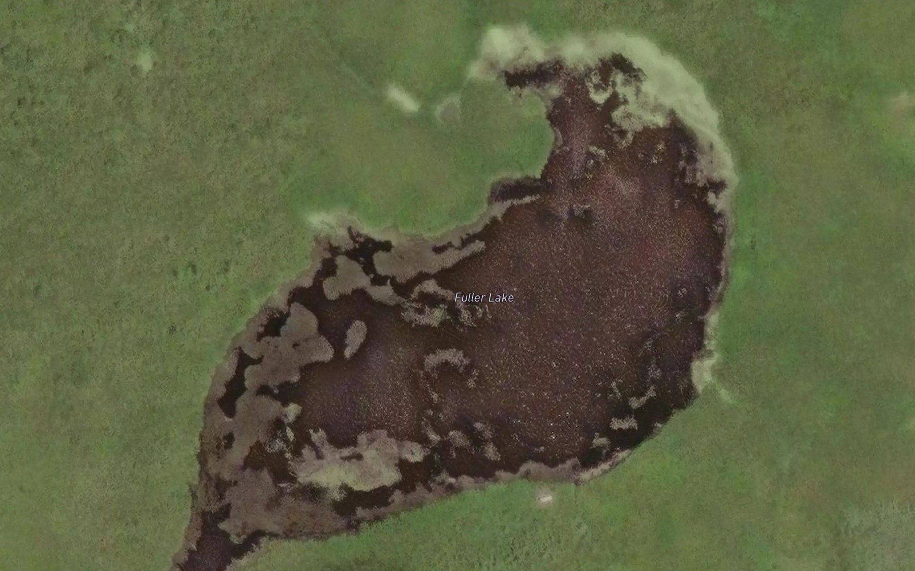 Satellite map of the Fuller Lake