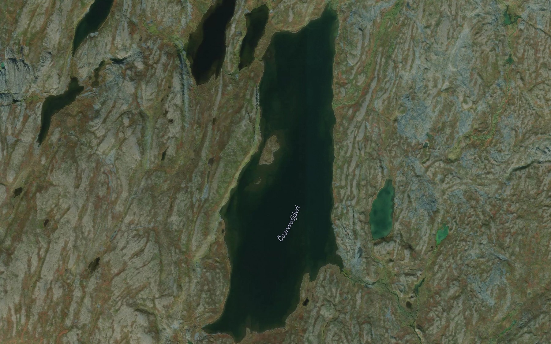 Satellite map of the Coarusjavri