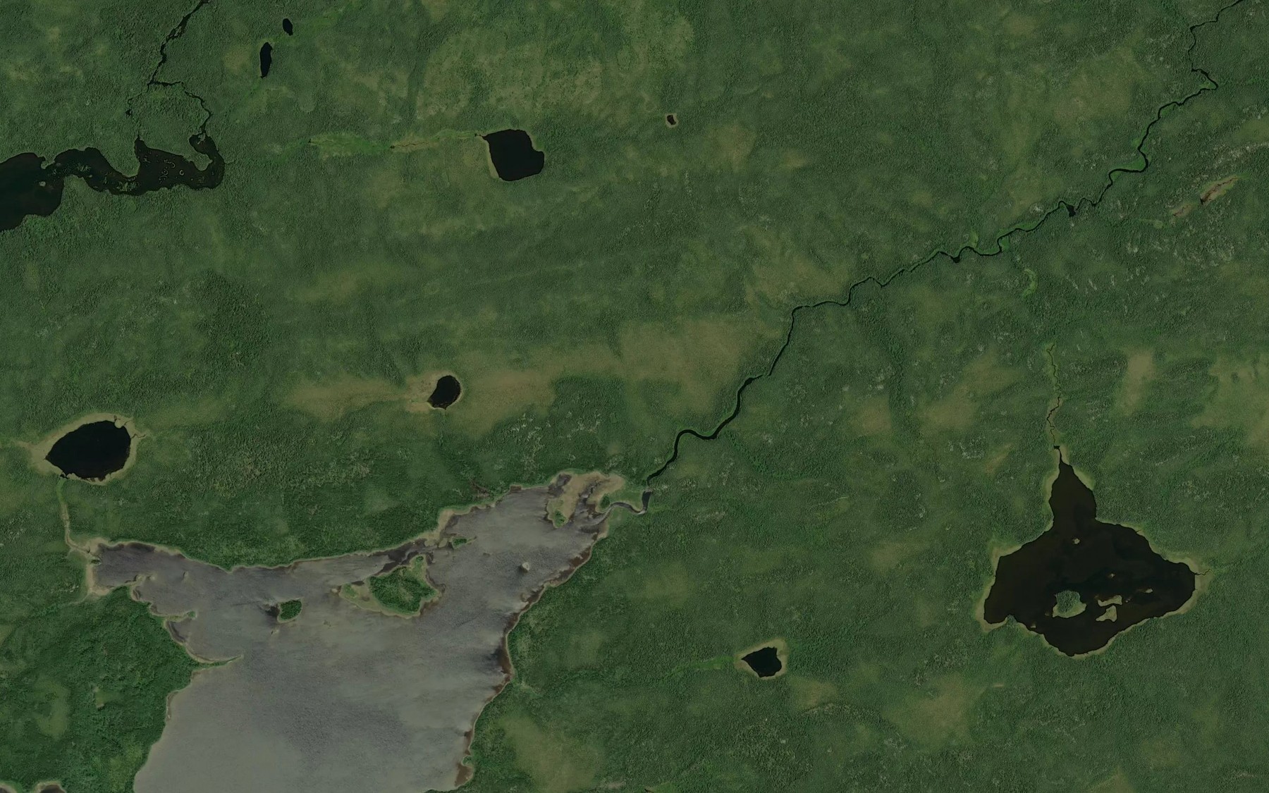 Satellite map of the Ferguson Creek