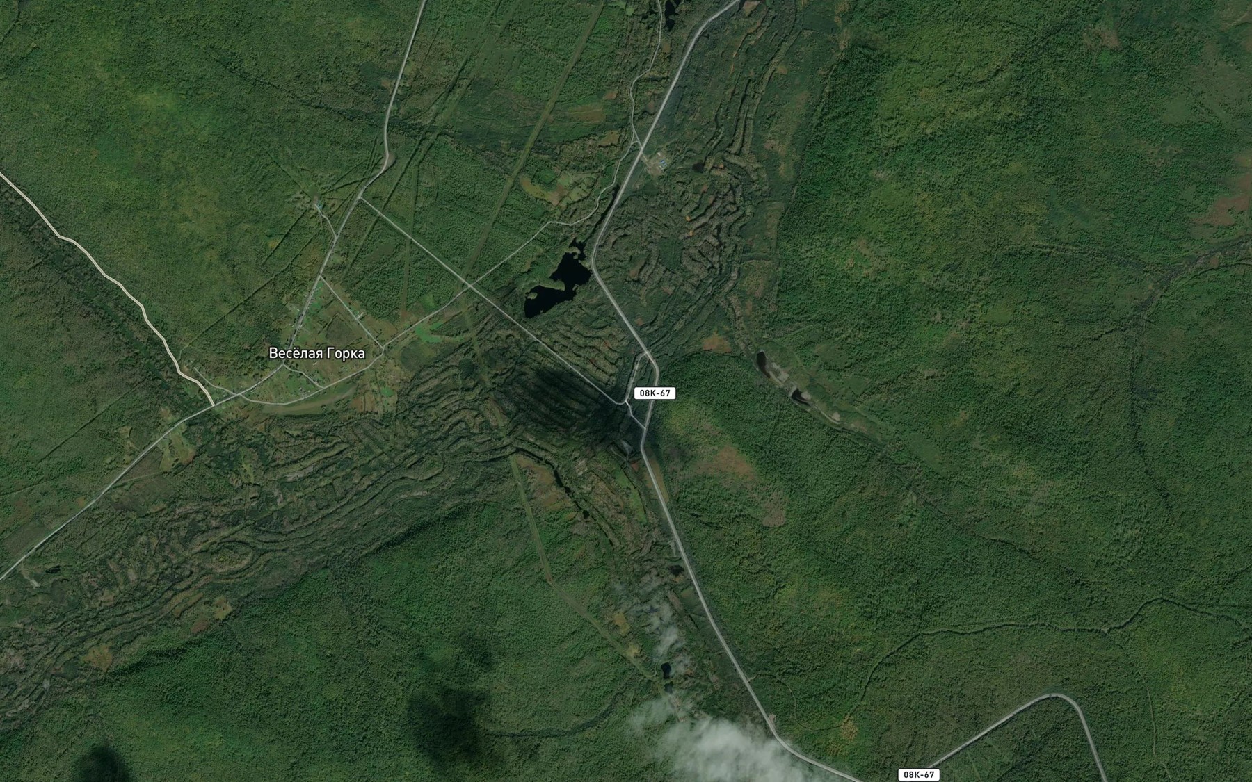 Satellite map of the Pravyy Kamakan