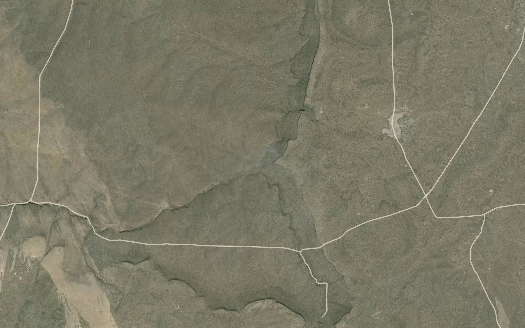 Satellite map of the South Fork Toppin Creek