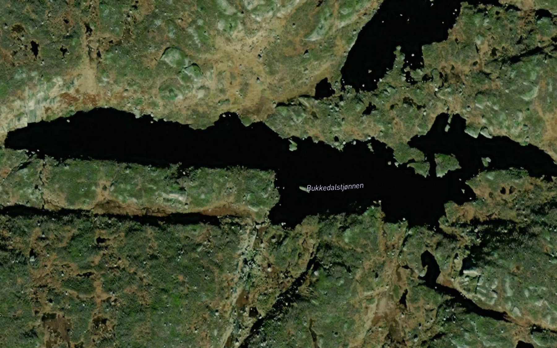 Satellite map of the Bukkedalstjonnen