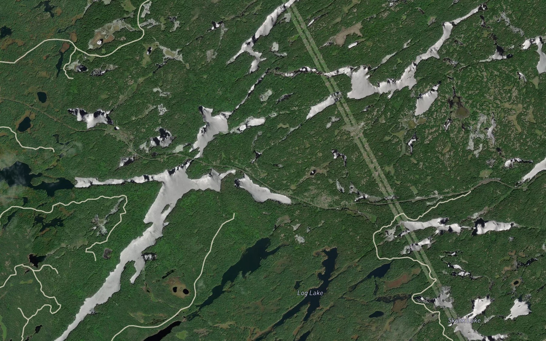 Satellite map of the Magnetawan Bay
