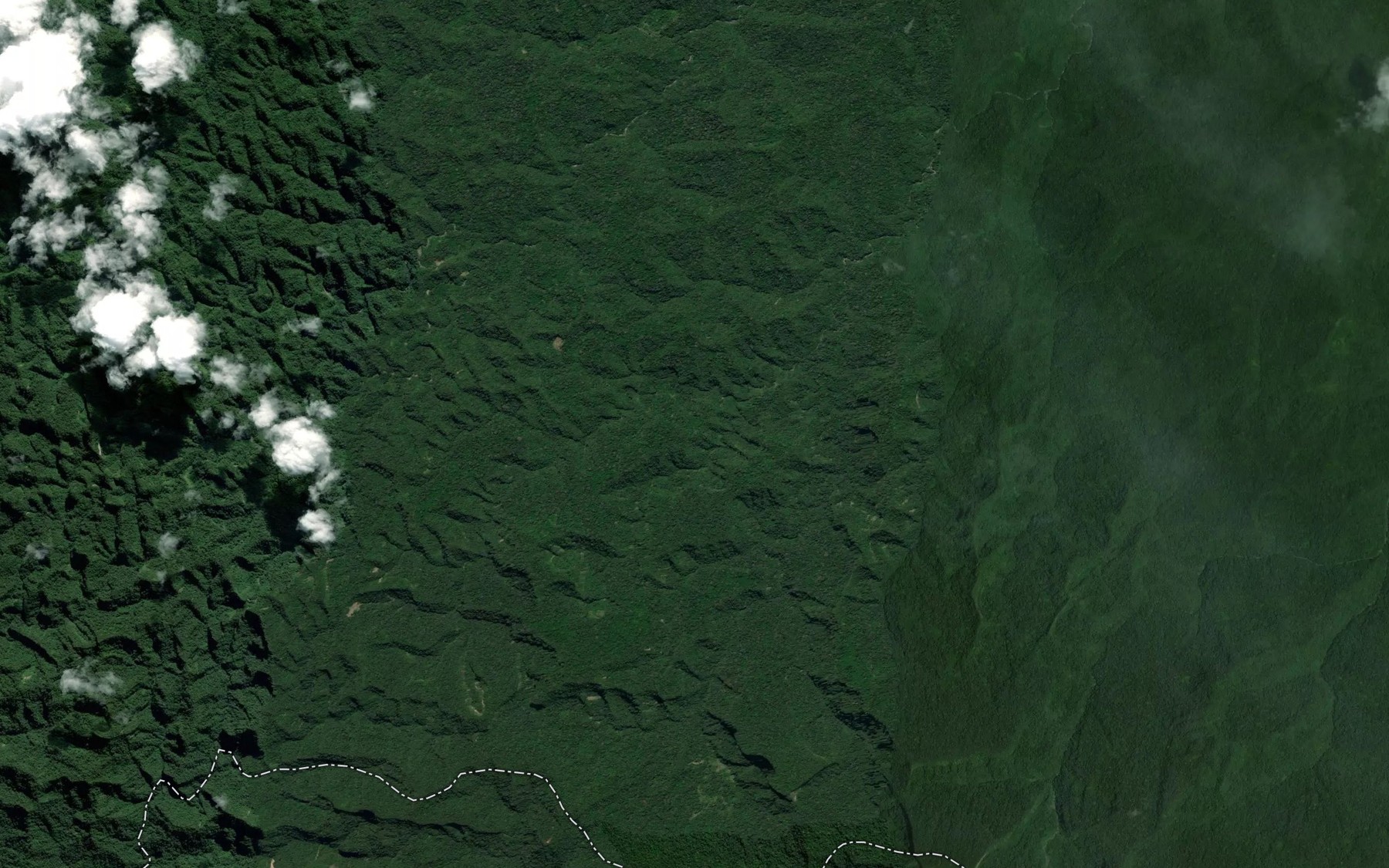 Satellite map of the Rio Calavera