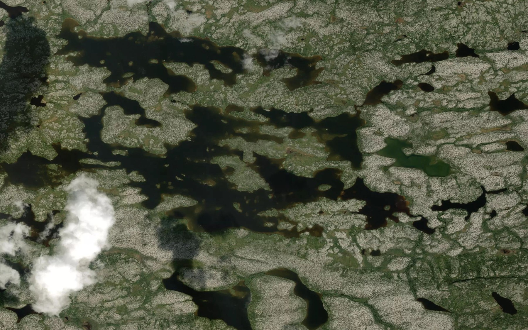 Satellite map of the Lac Kaywasi