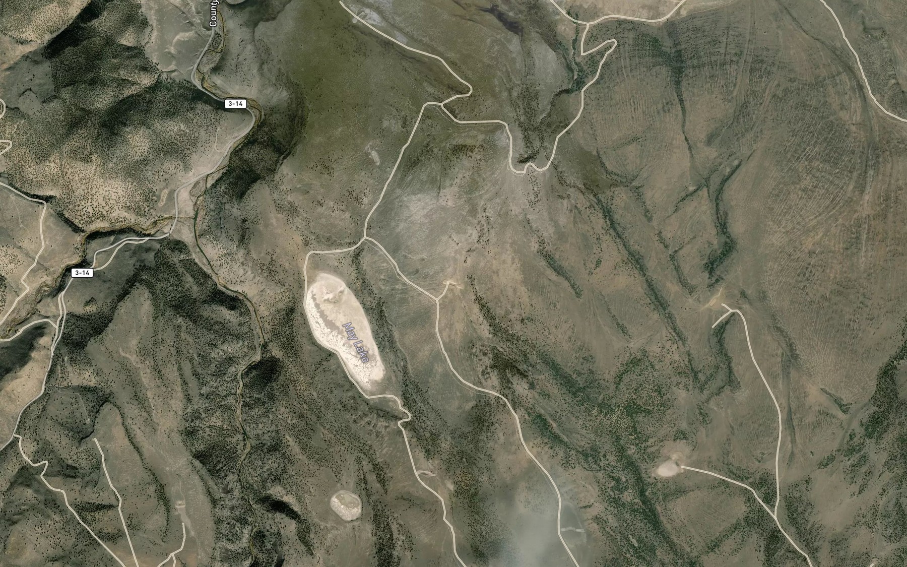 Satellite map of the Hahilly Reservoir Number Four