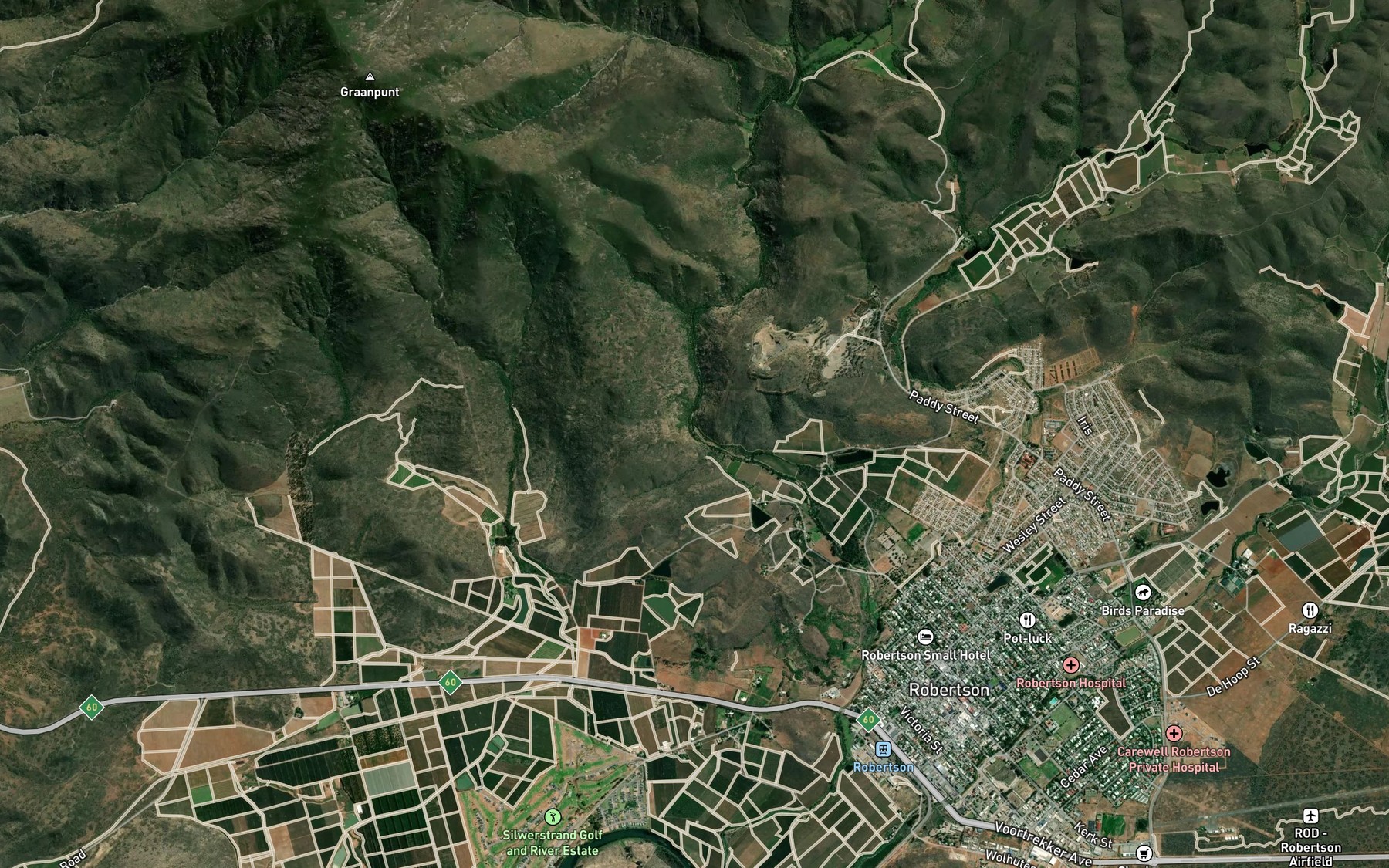 Satellite map of the Willem Nelsrivier