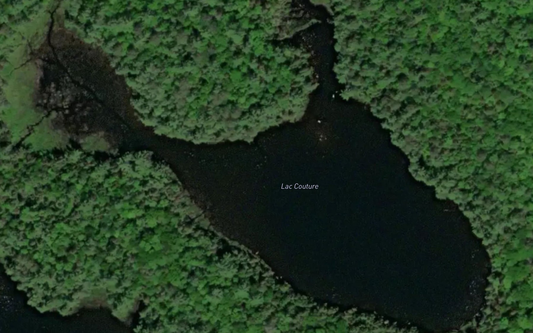 Satellite map of the Lac Couture