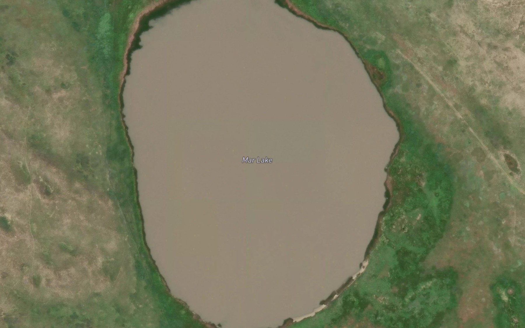 Satellite map of the Mar Lake