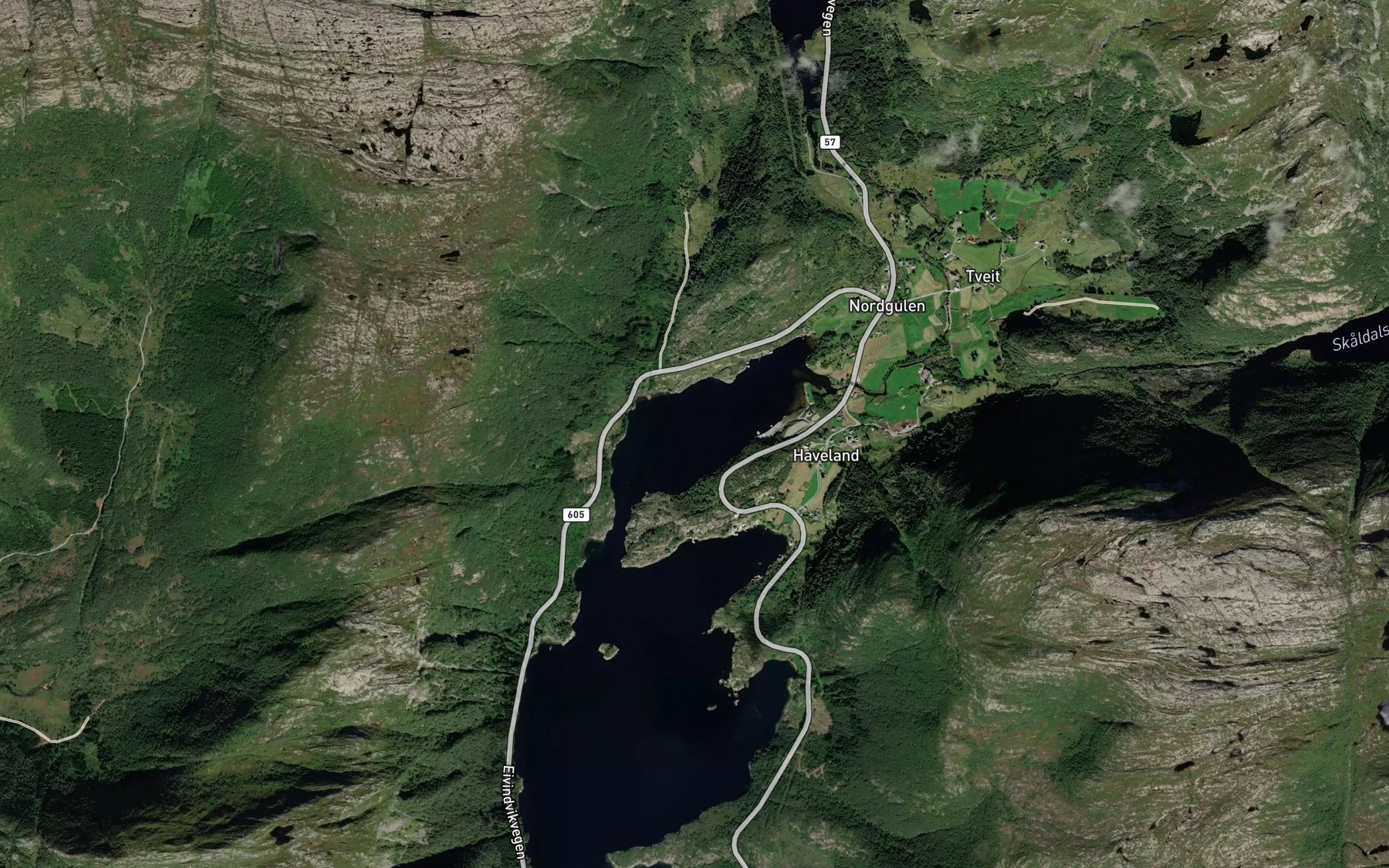 Satellite map of the Nordgulvagen
