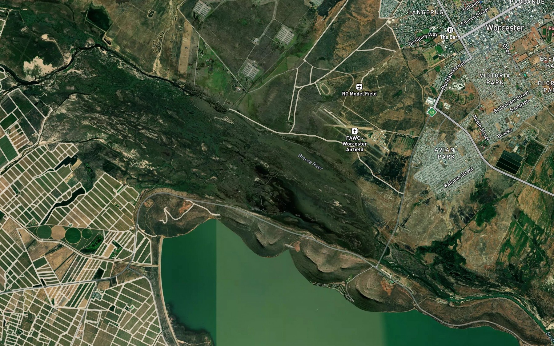Satellite map of the Holsloot
