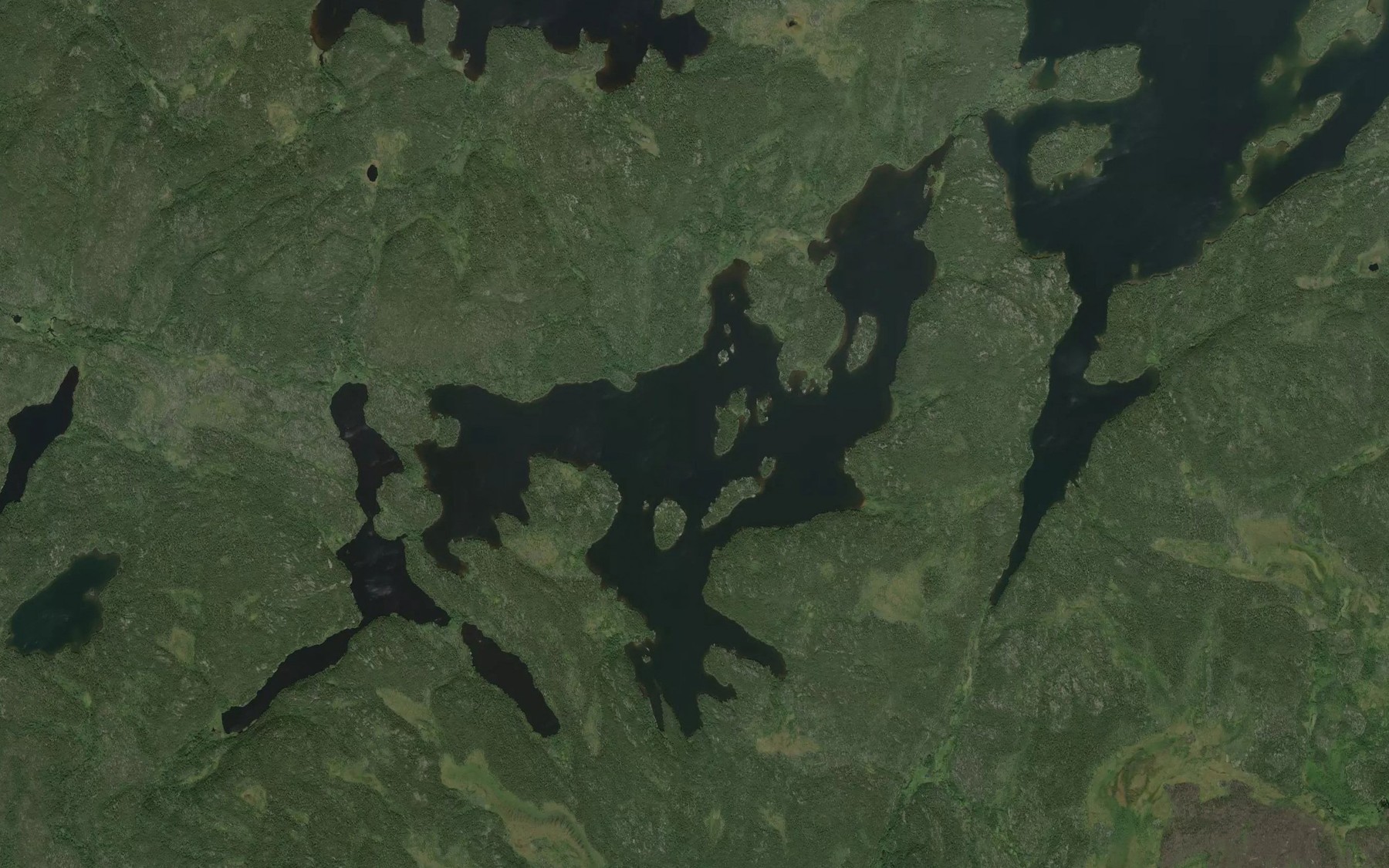 Satellite map of the Leguilloux Lake