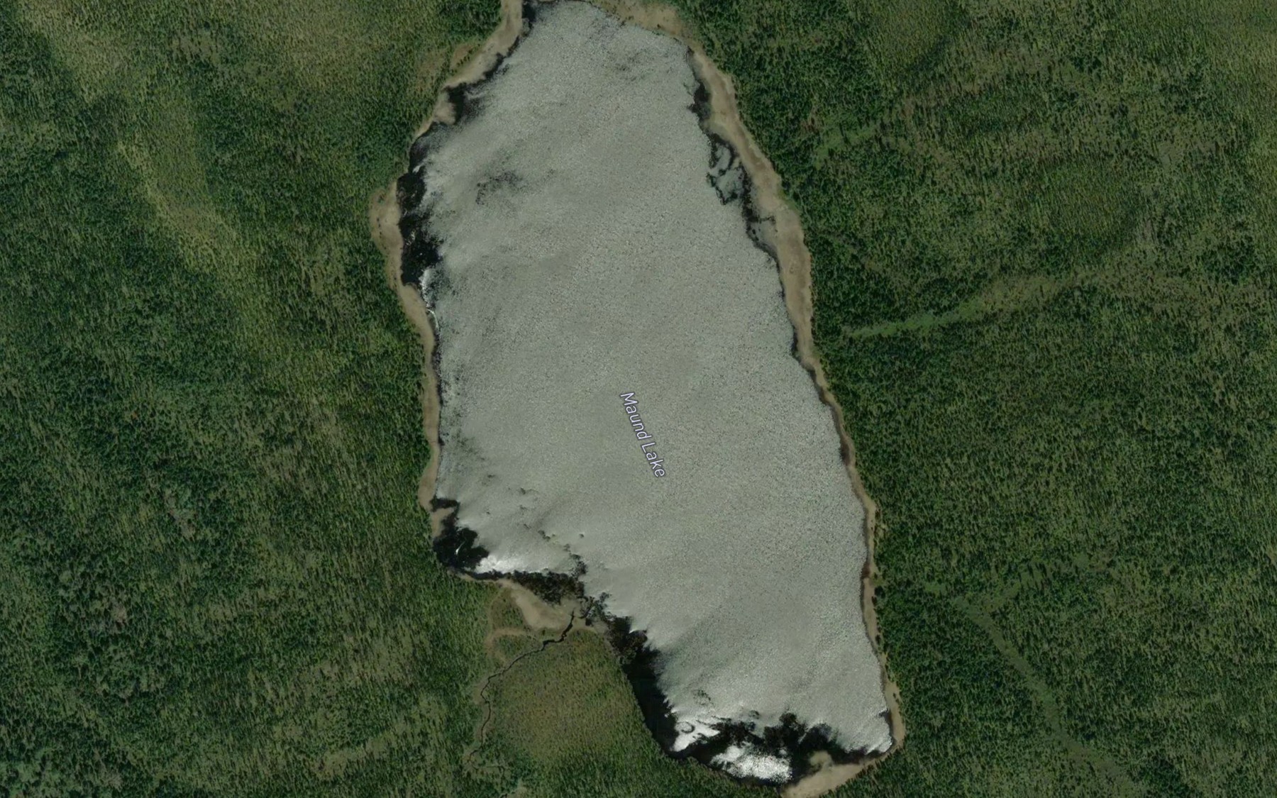 Satellite map of the Maund Lake