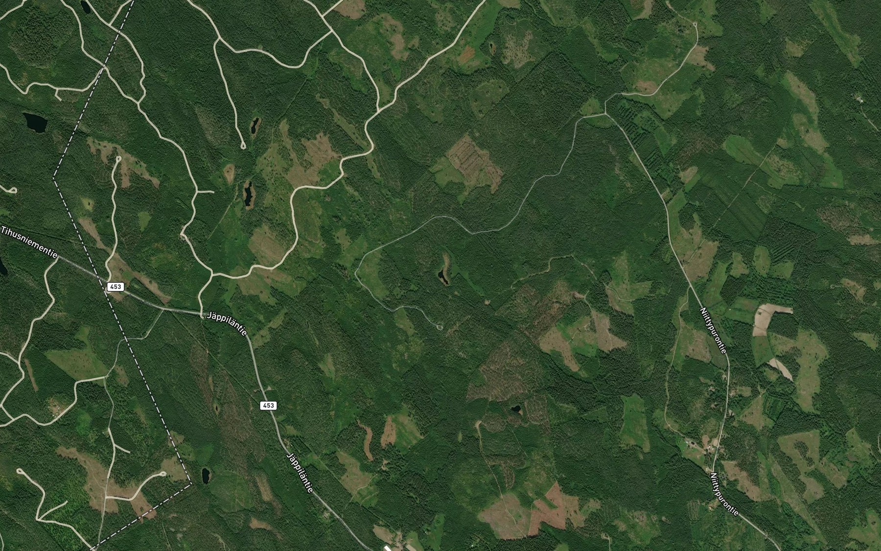 Satellite map of the Vaaralampi