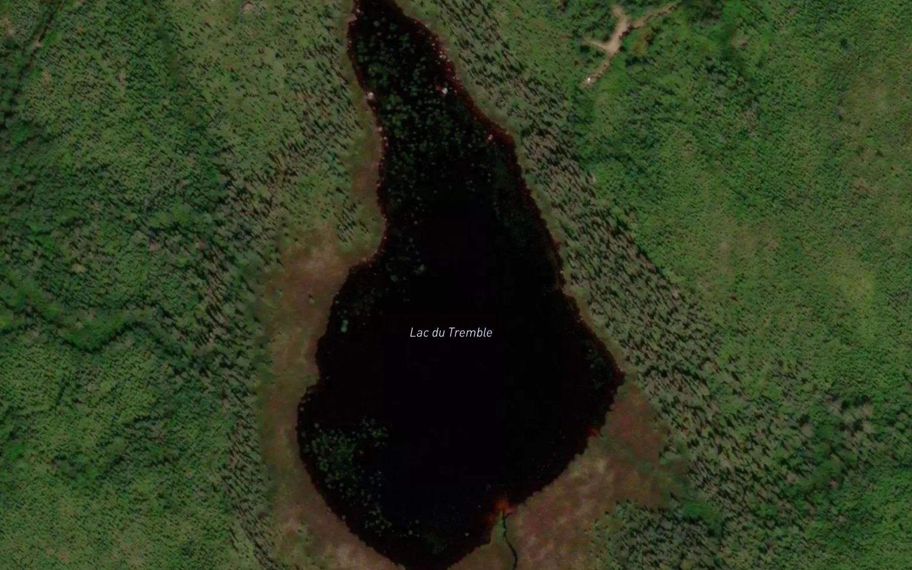 Satellite map of the Lac du Tremble