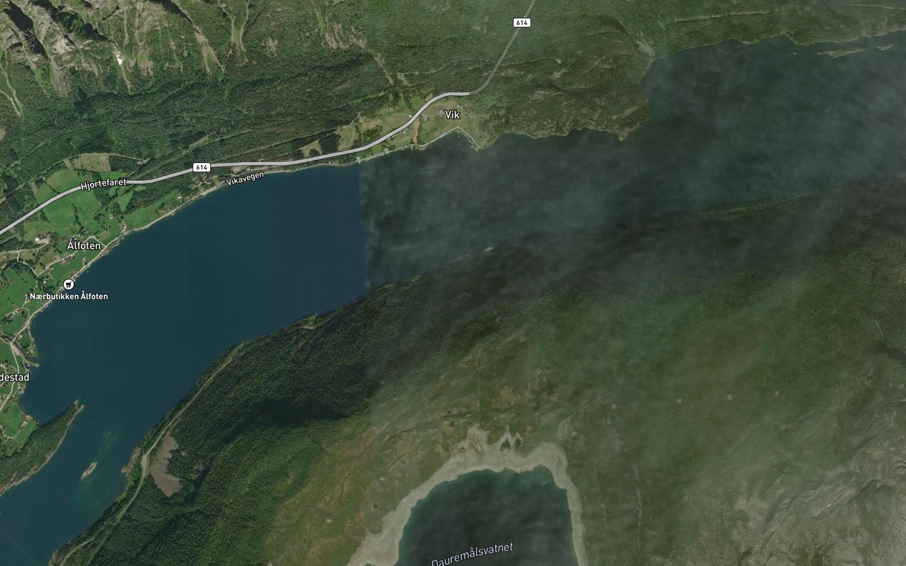 Satellite map of the Svartelva