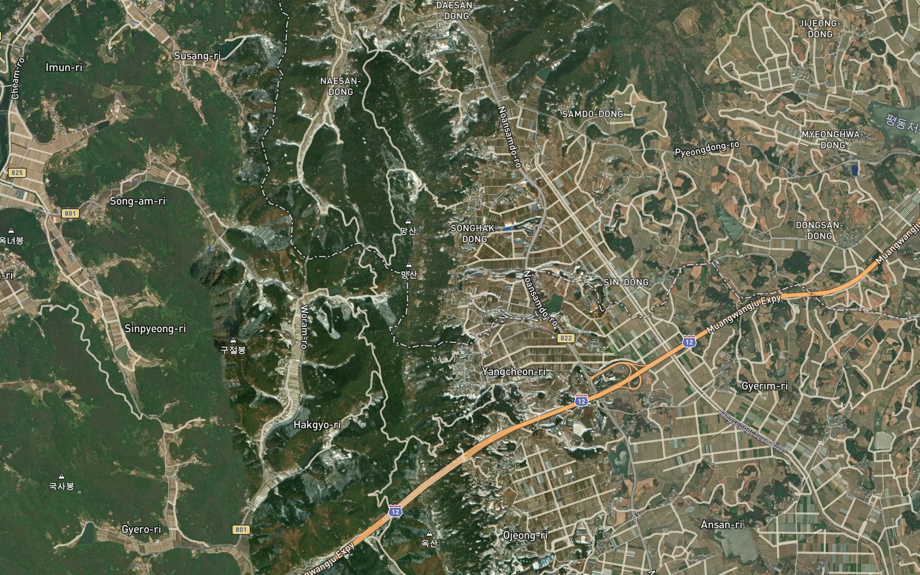 Satellite map of the Songgyeje