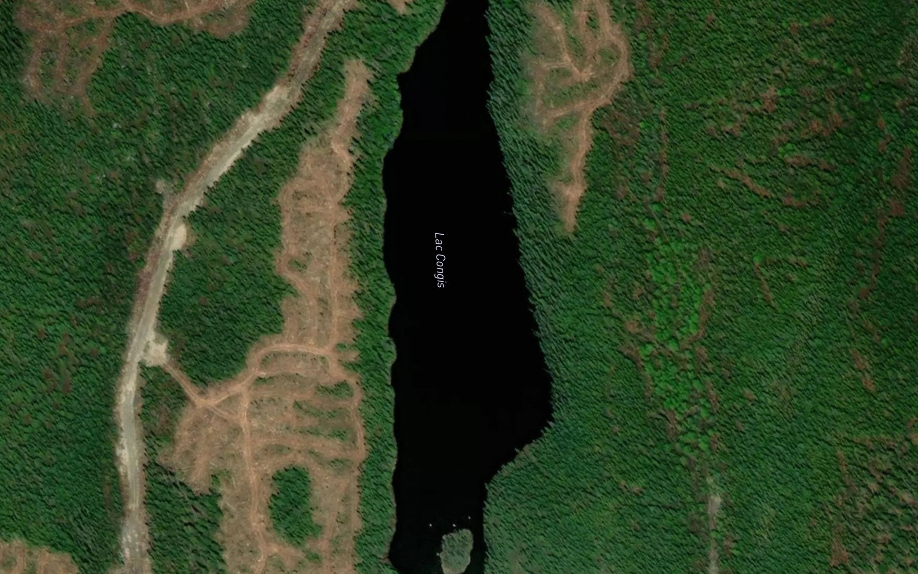 Satellite map of the Lac Congis