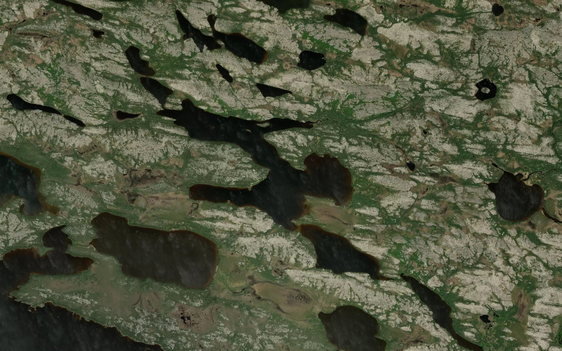 Satellite map of the Lac Kamichikwaw
