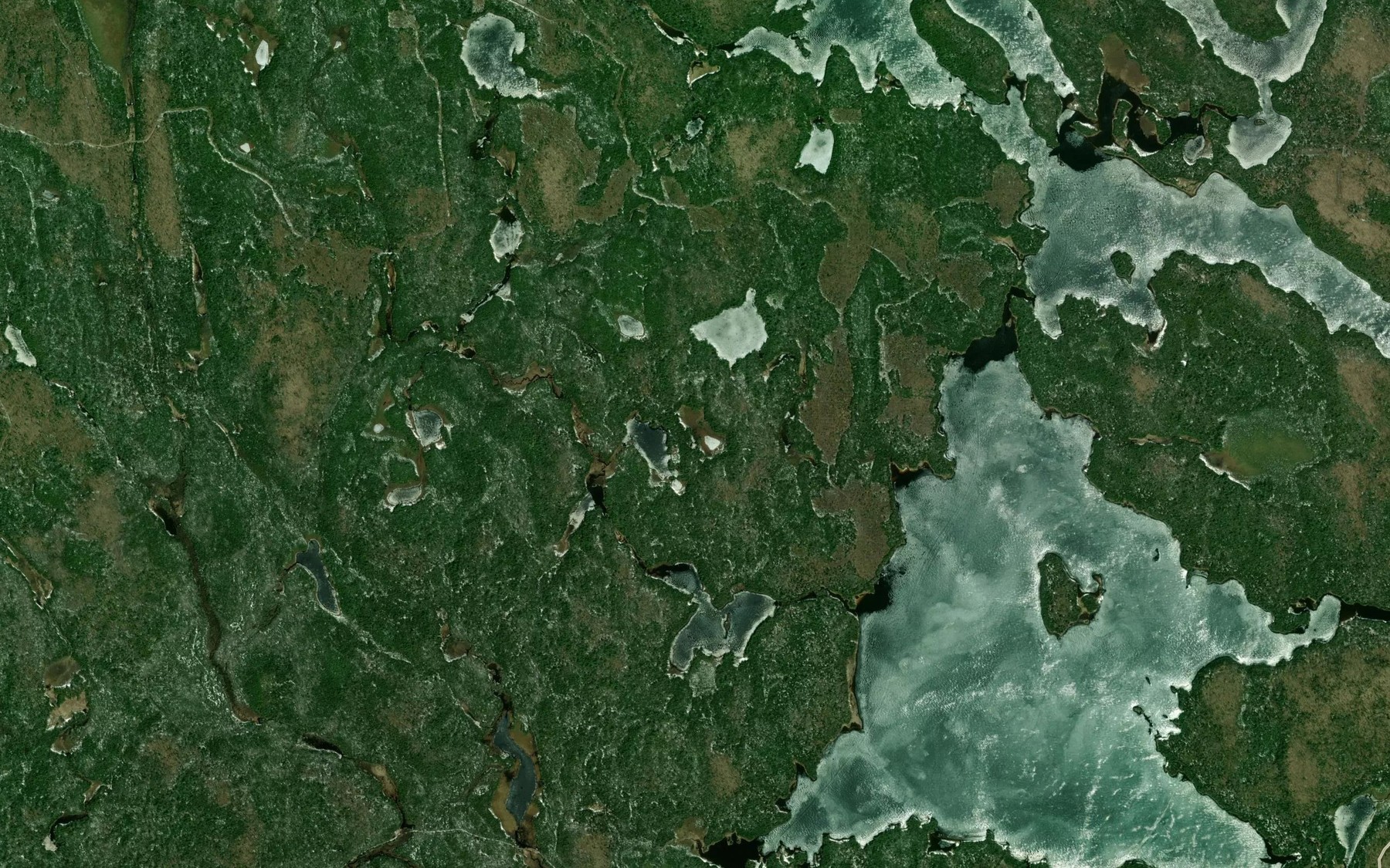 Satellite map of the Lac Hoffmann