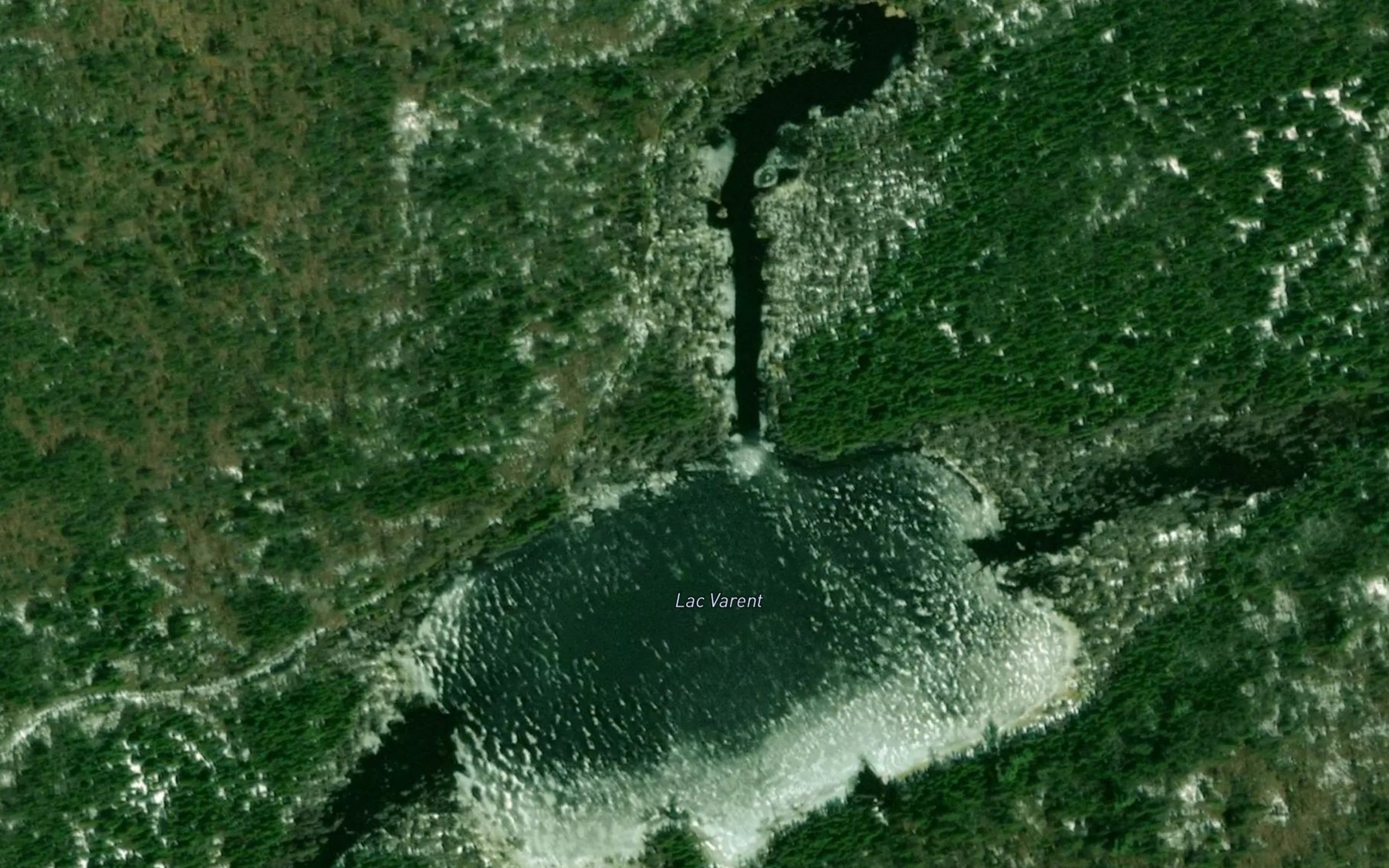 Satellite map of the Lac Varent
