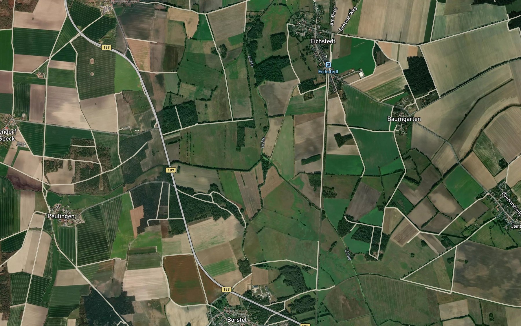 Satellite map of the Speckgraben