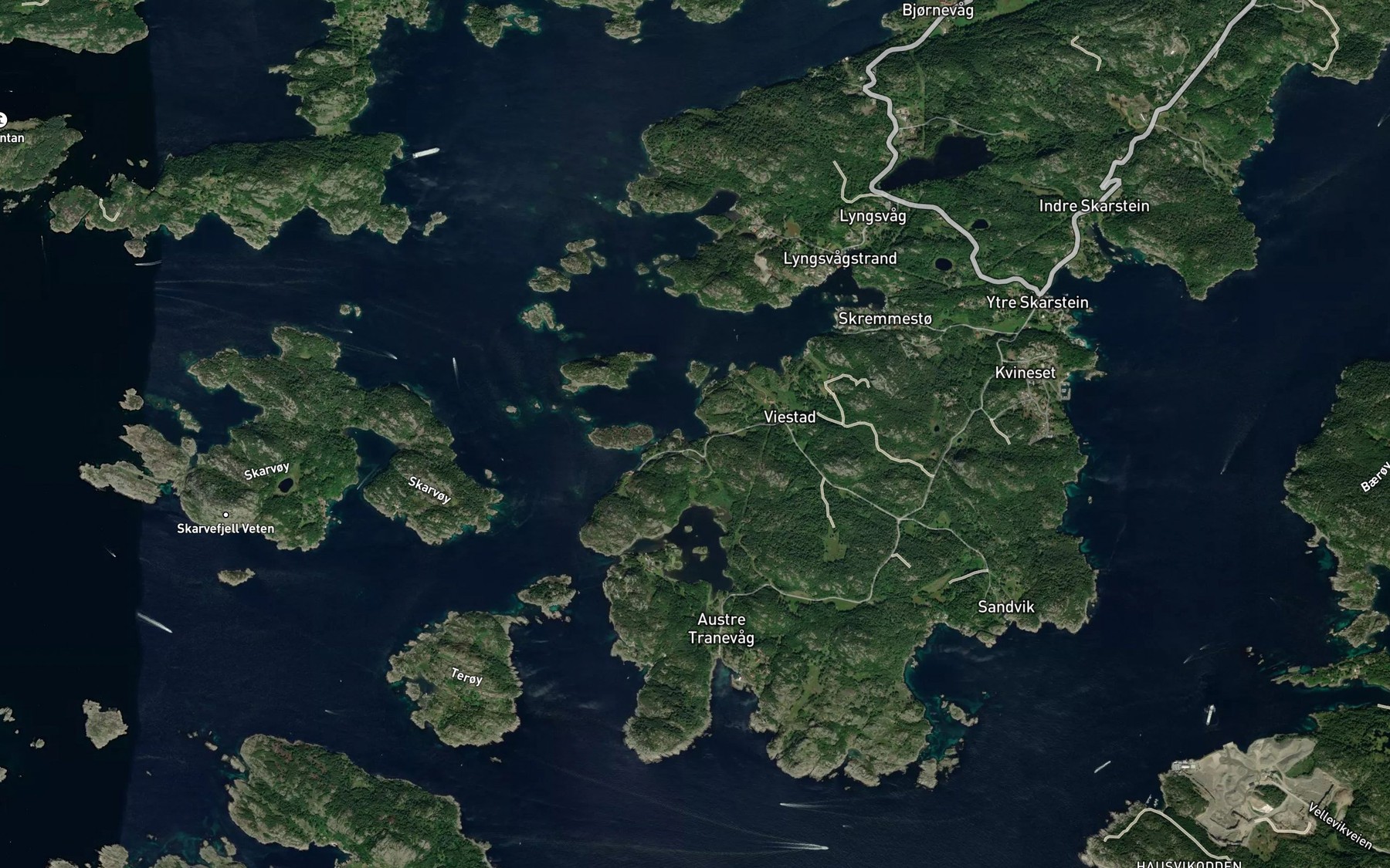Satellite map of the Skjolvika