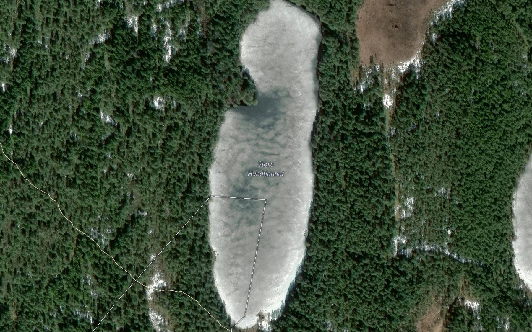 Satellite map of the Storhundstjernet