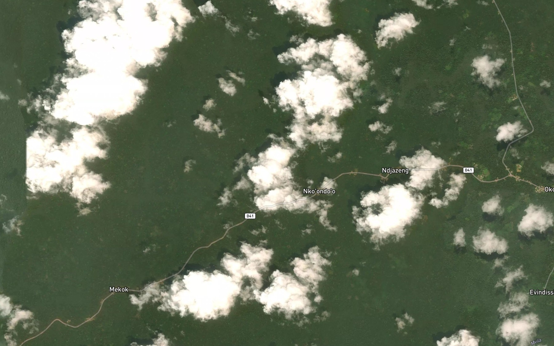 Satellite map of the Aloum